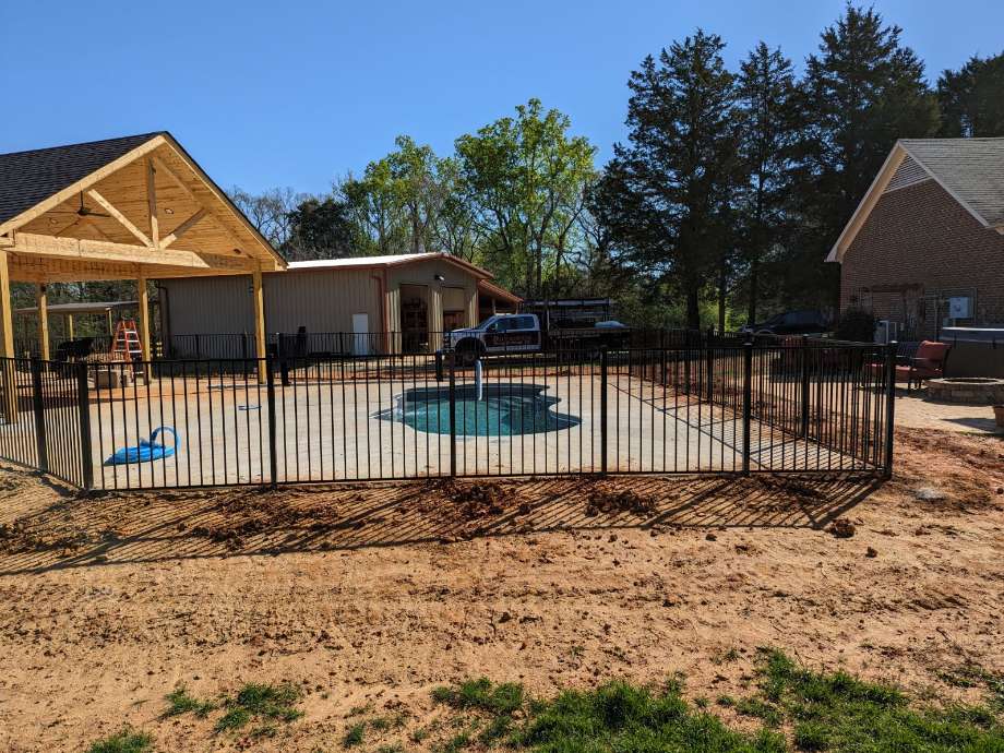 fenced pool
