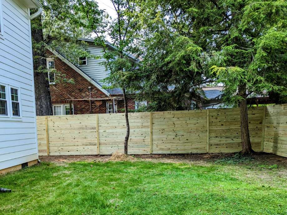 wooden fence