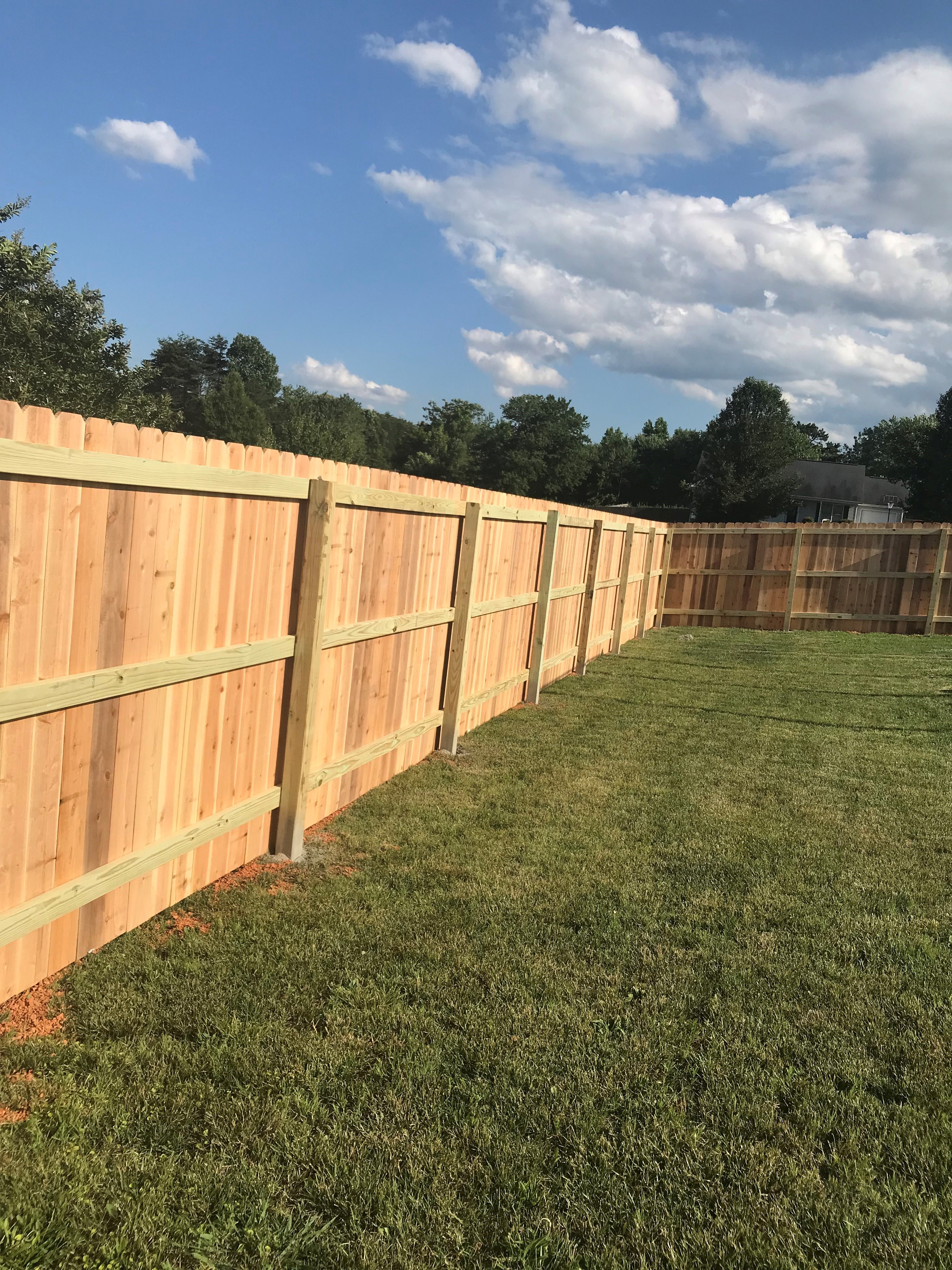 Excellent wooden fence