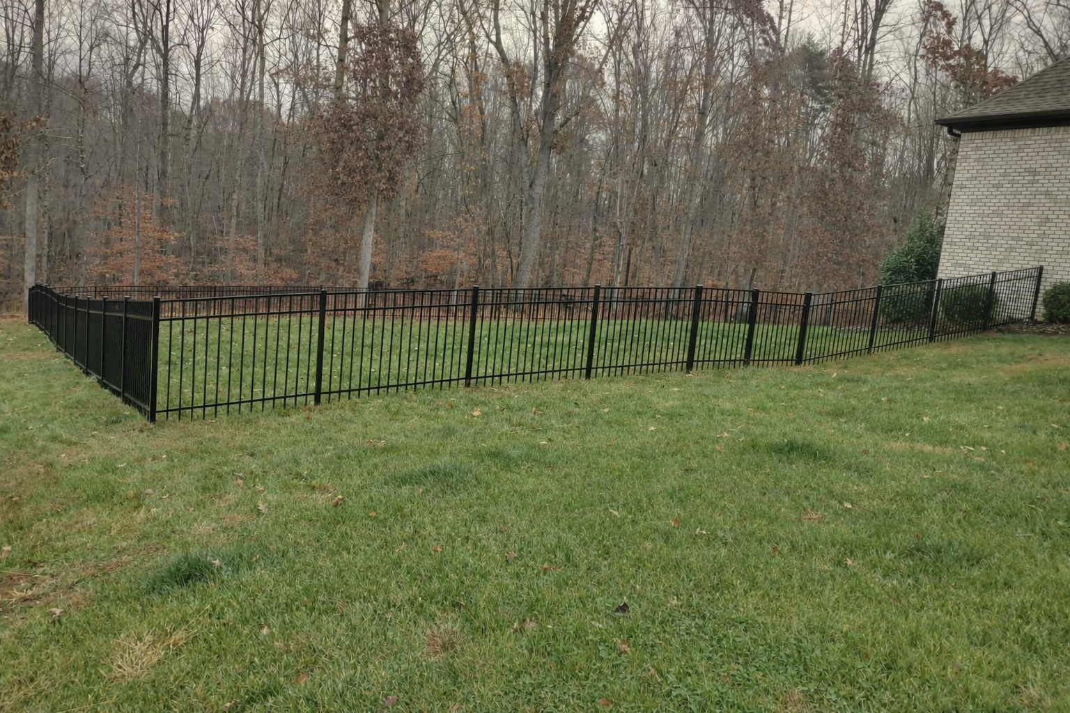48 inch modern aluminum fence