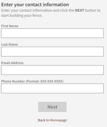 contact info page screenshot